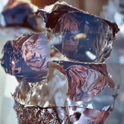 pieces of dark chocolate sit in tinfoil