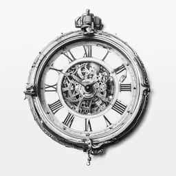 a close up view of a mechanical clock with gears