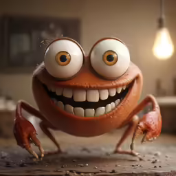 a character from inside out appears to be creepy