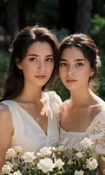 two young women posing for a photo