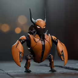 a toy version of the devil with multiple legs