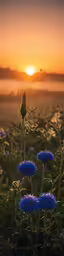 some flowers are blooming next to the sun