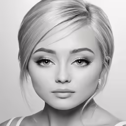 a woman wearing silver is looking down