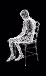 a person sits on a chair and reads