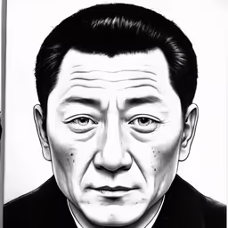 the celebrity portrait in black and white