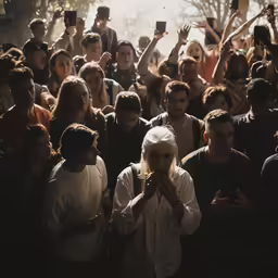 an image of a group of people that are holding up their hands