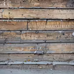 a close up view of a wood siding