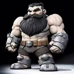 an animated character in the form of a man with large arms
