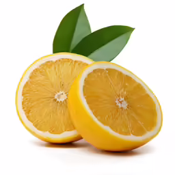 two lemons sitting next to each other