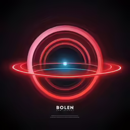 a neon image with the words bolen on it