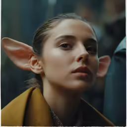 a girl with a fake anther ear is in a picture