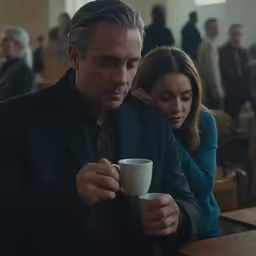 a man and woman sitting next to each other