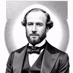 a picture of a gentleman in a suit and bow tie