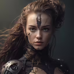 an image of a woman with a makeup job on her face