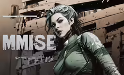 a female in a green top is standing in front of a building