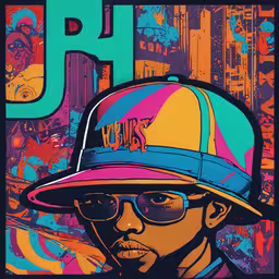 the poster for the concert of his life,the illustration of pho with his hat