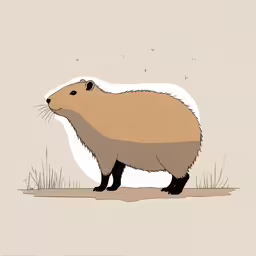 an animal that is standing in the grass,an animal standing in the grass on a white background
