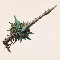 there is a strange object that looks like a gun
