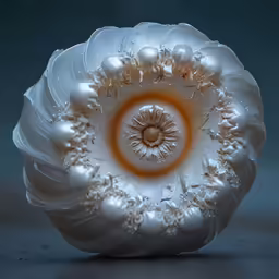 an image of an intricately designed object that appears to be floating
