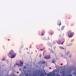 flowers with purple leaves and white boke