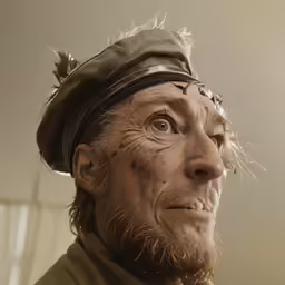 a very big man with a hat on it