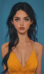 an image of a girl with blue eyes