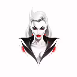 the character in the video game resident evil,the evil queen of batman is depicted