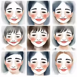 the portraits of different women with different hair styles