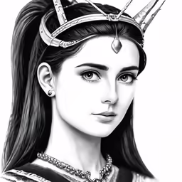 a drawing of a female character from snow white and the hunts