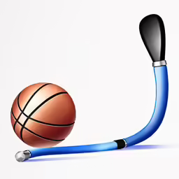 a basketball ball, a stethoscope and a basketball