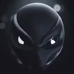 the batman mask is shown with its eyes