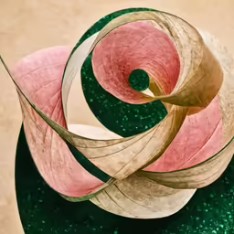 the colorful paper flowers are in an art work