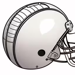 an illustration of a football helmet with side vents,an illustration of a helmet for the football team