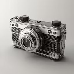 an old camera that has been made in 3d