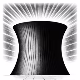 an abstract painting with light coming from it