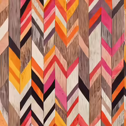 colorful and striped fabric in an orange, pink, yellow, and pink