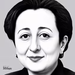 the woman is looking at the camera with a smile