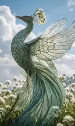 a white bird is standing in the grass