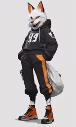 a very animated animal dressed as a man