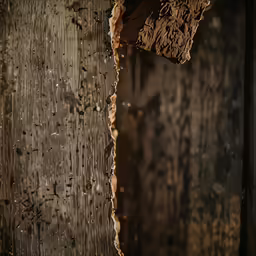 a closeup of some wood and rust