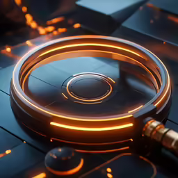 a futuristic sci device that appears to be glowing