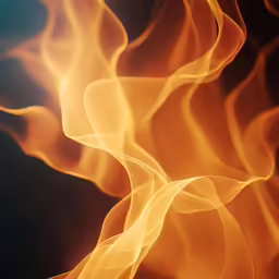 a fire - like design created from yellow flames on a black background
