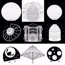 paper models for the building by john c williams,three dimensional pieces of artwork that look like a building
