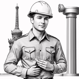 a drawing of a guy dressed up like a soldier
