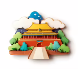 a paper model that looks like the palace