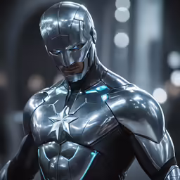 the superhero costume on the avengers movie character