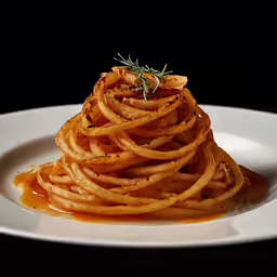 the dish has lots of pasta and sauce on it