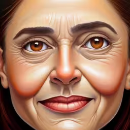 an illustration of a smiling woman
