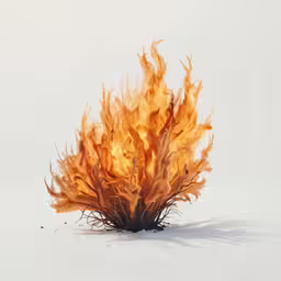 a close up of a fire type thing on a white surface