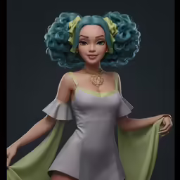 the barbie doll dressed as the character in drag princess